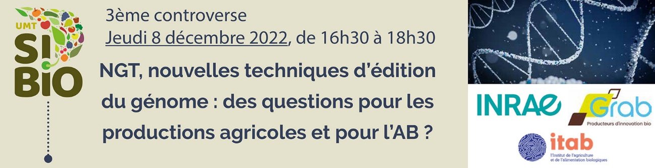 [COLLOQUE] NGT, nouvelles techniques d'édition du génome, quel avenir en Agriculture biologique ?