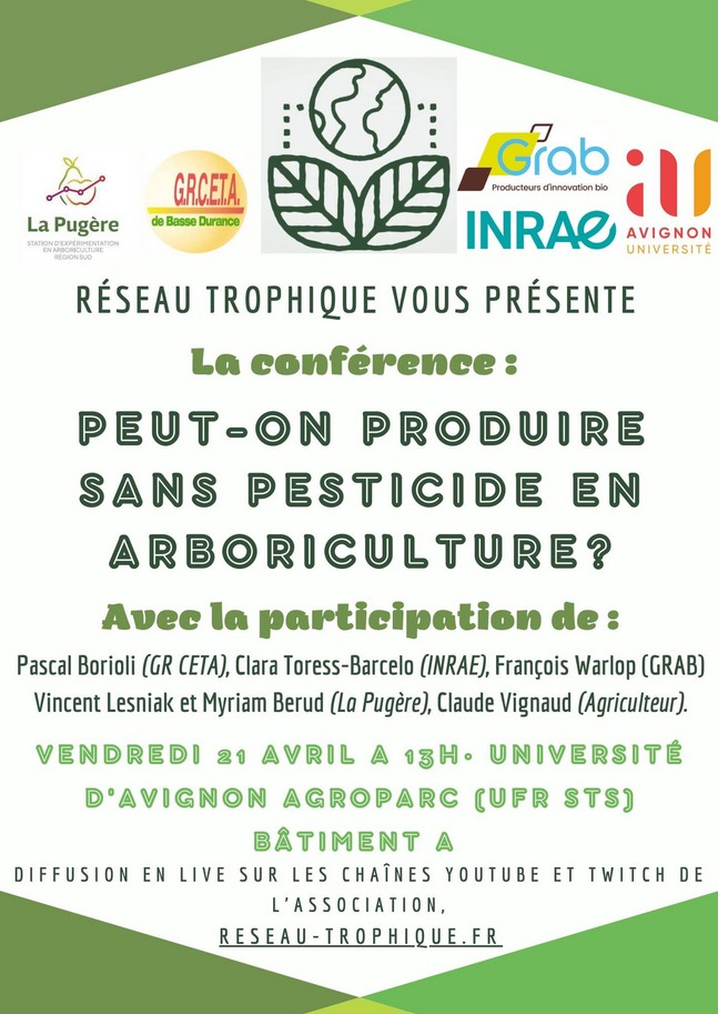 [CONFERENCE] Peut-on produire sans pesticide en arboriculture ? (84)